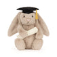 Peluche Lapin Bashful Remise de diplôme