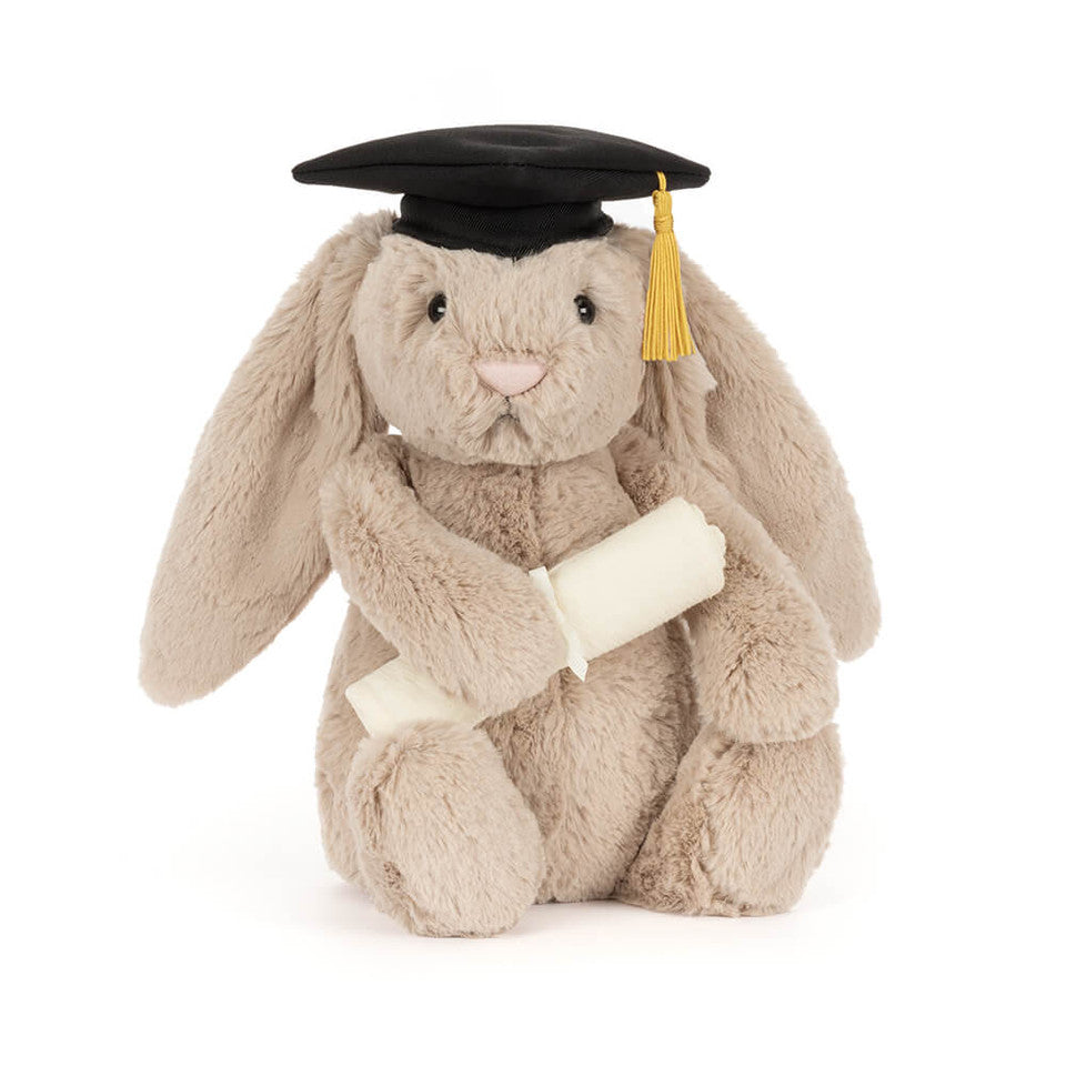 Peluche Lapin Bashful Remise de diplôme