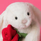 Peluche Lapin Bashful Rose rouge