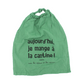 Bavoir "Aujourd'hui j'ai mangé à la cantine"