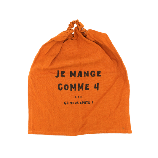 Bavoir "Je mange comme 4"