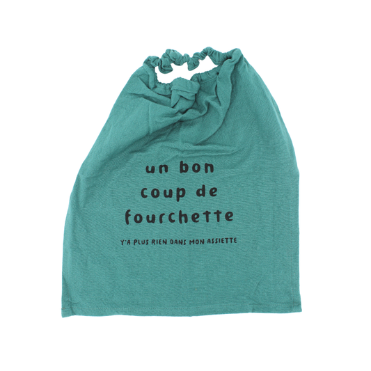 Bavoir "Un bon coup de fourchette"