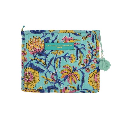 Trousse de toilette India turquoise