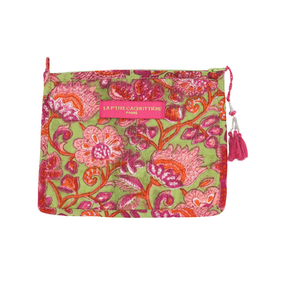 Trousse de toilette India vert anis