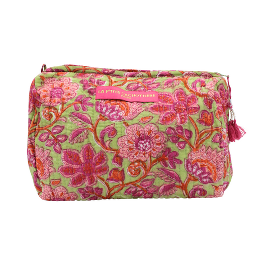 Trousse de toilette India vert anis