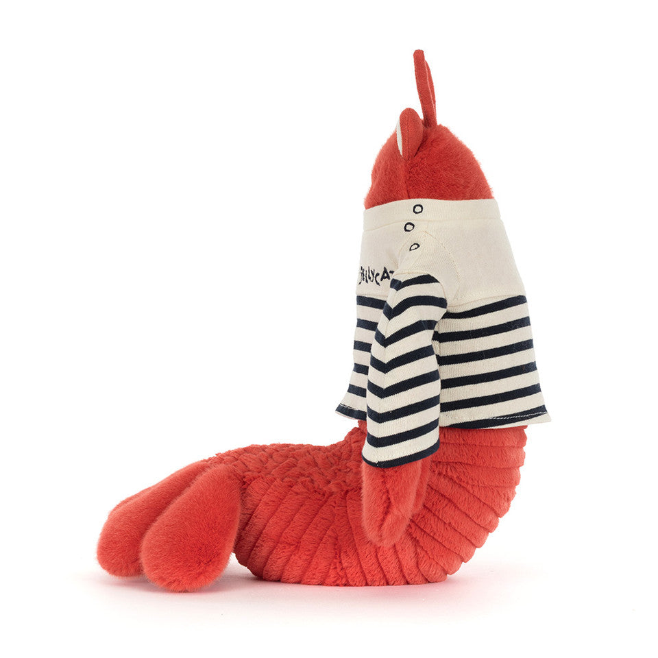 Peluche Homard Larry en tenue de marin
