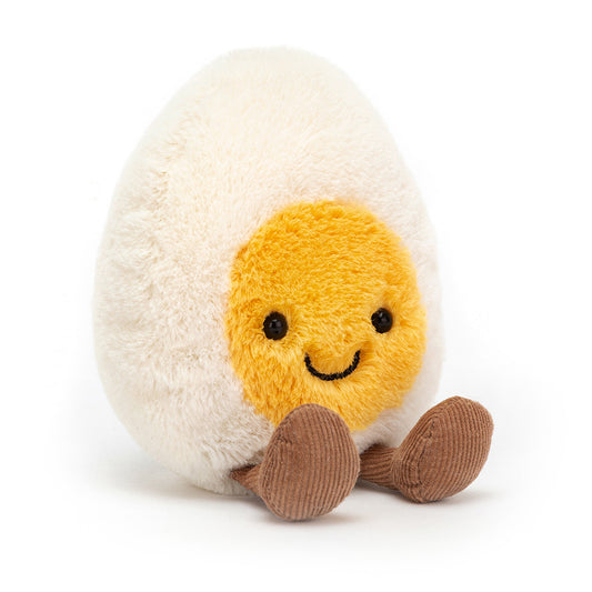 Peluche oeuf dur heureux