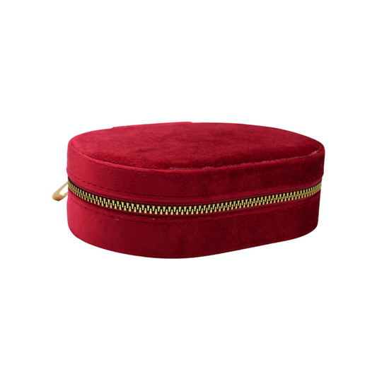 Boîte à bijoux rouge