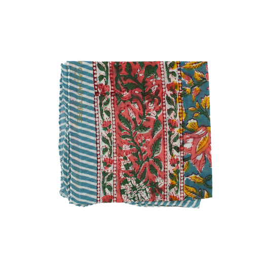 Foulard imprimé Darius bleu