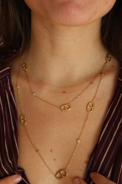 Collier Selena multi-rangs