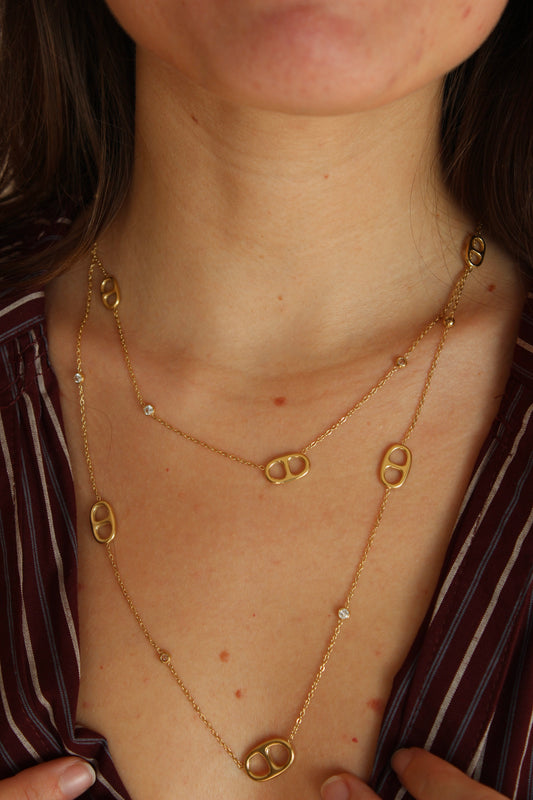 Collier Selena multi-rangs