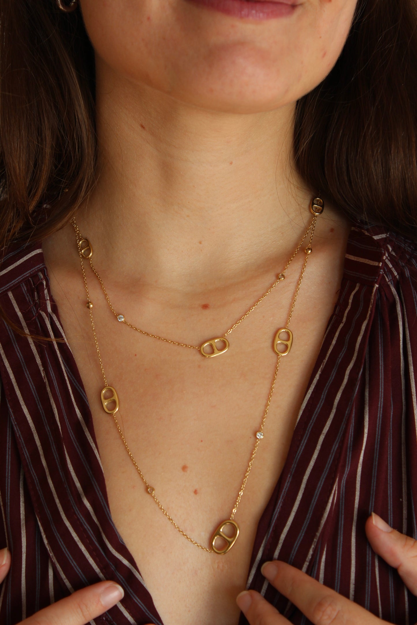 Collier Selena multi-rangs