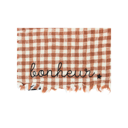 Essuie mains vichy "Bonheur"