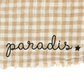 Essuie mains vichy "Paradis"