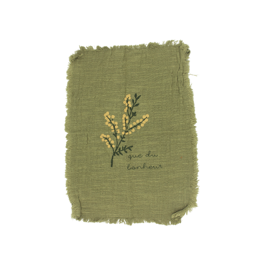 Essuie mains fleur "Que du bonheur"