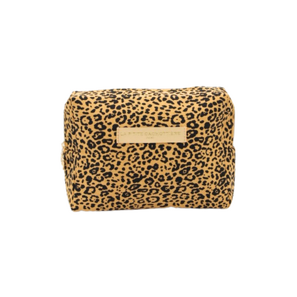 Trousse Léopard camel