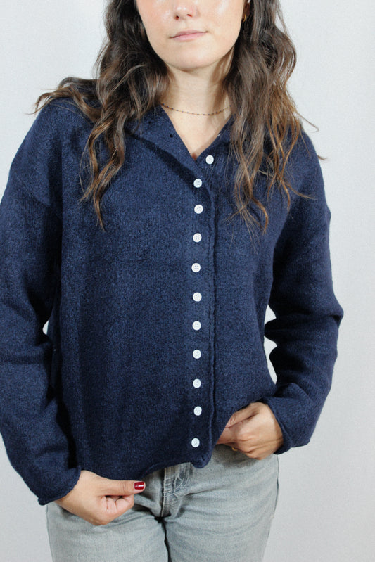 Pull Barnabé bleu marine