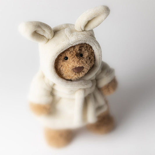Peluche Ourson Bartholomew en peignoir