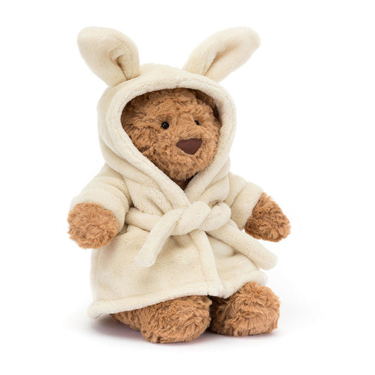 Peluche Ourson Bartholomew en peignoir