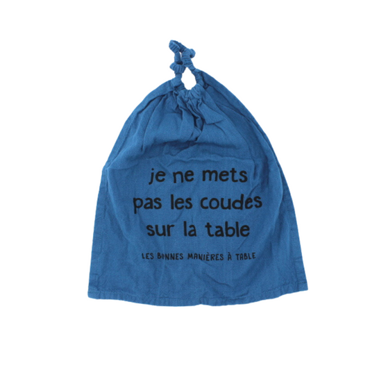 Bavoir "Je ne mets pas les coudes sur la table"