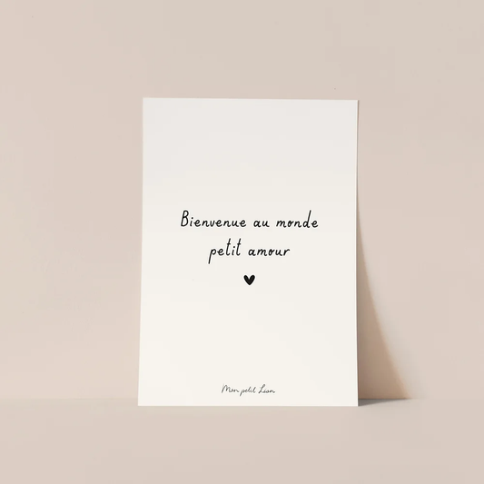 Carte "Bienvenue au monde" A6