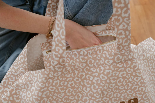Cabas XXL léopard "Mamma Mia"