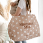 Cabas XXL coeurs "Mamma Mia"