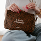 Trousse de toilette léopard "À la vie, à l'amour"