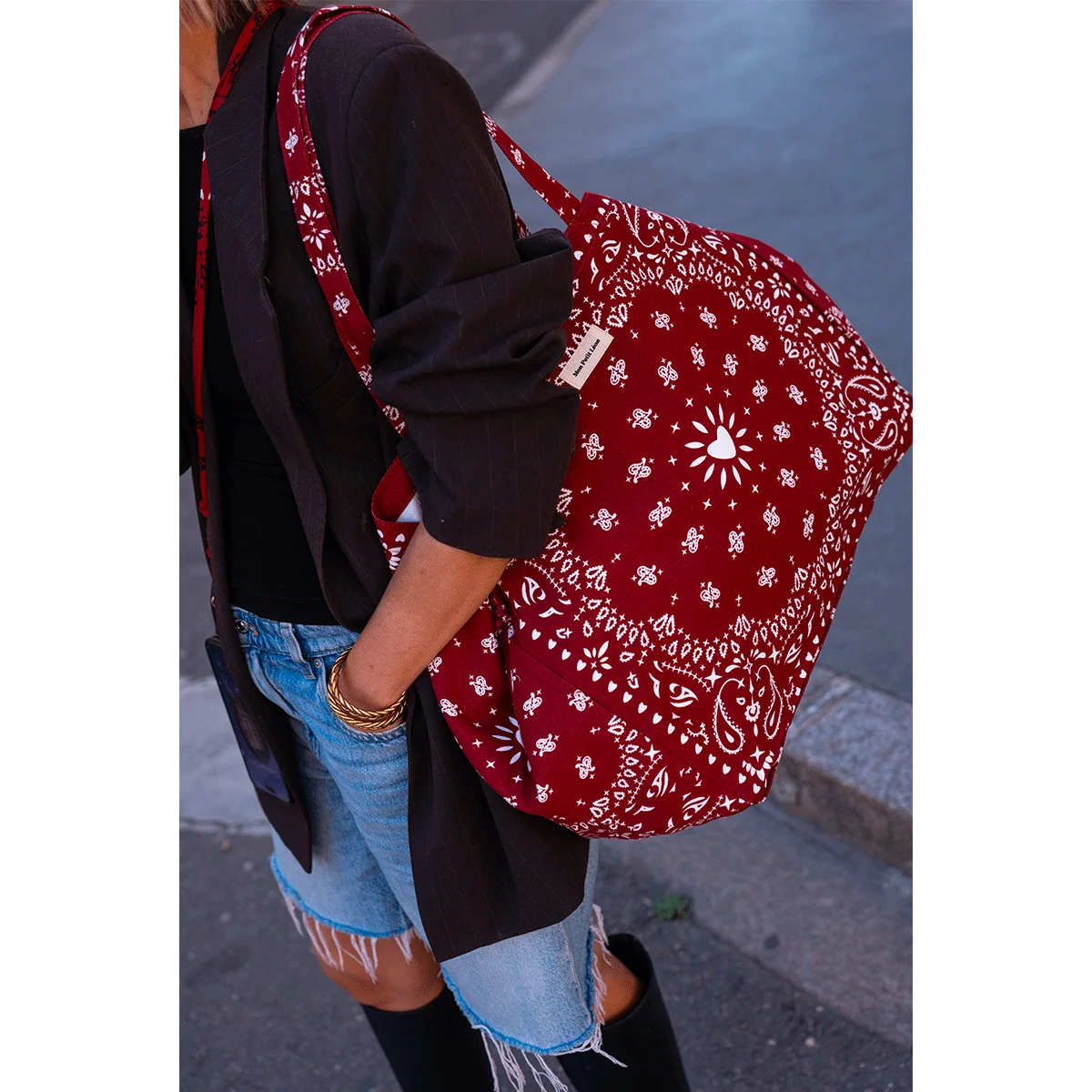 Cabas XXL motif bandana