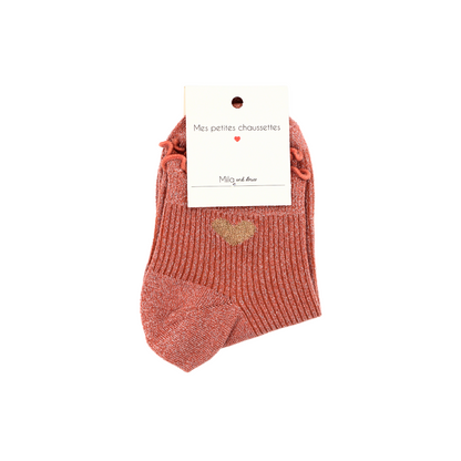 Chaussettes Coeur doré