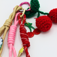 Porte-clés au crochet Cerise