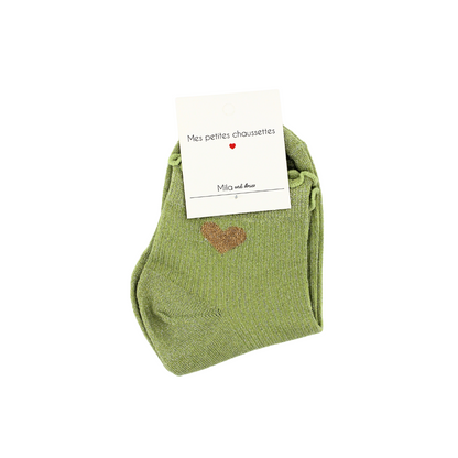 Chaussettes Coeur doré