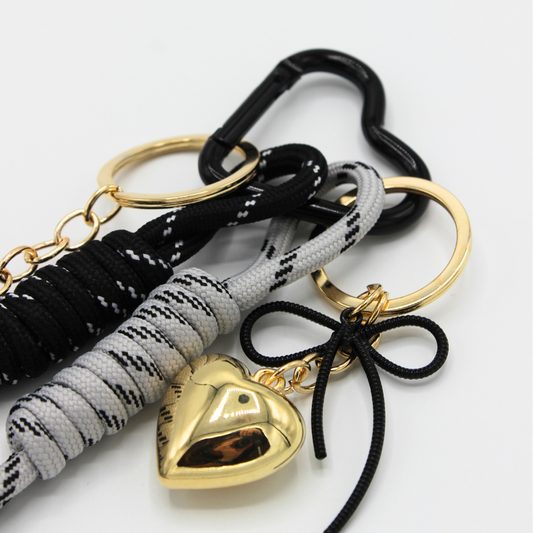 Porte-clés à breloque Teckel gris