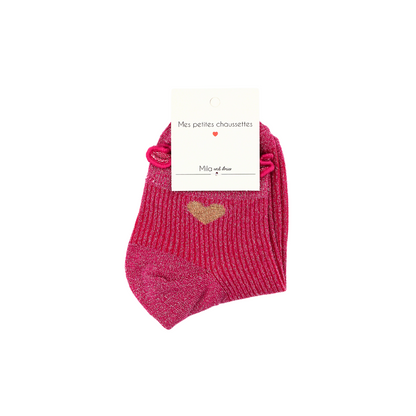 Chaussettes Coeur doré
