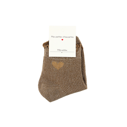 Chaussettes Coeur doré