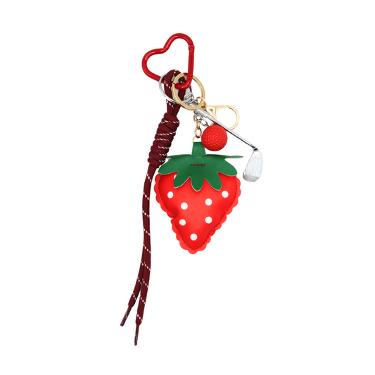 Porte-clés à breloque Fraise
