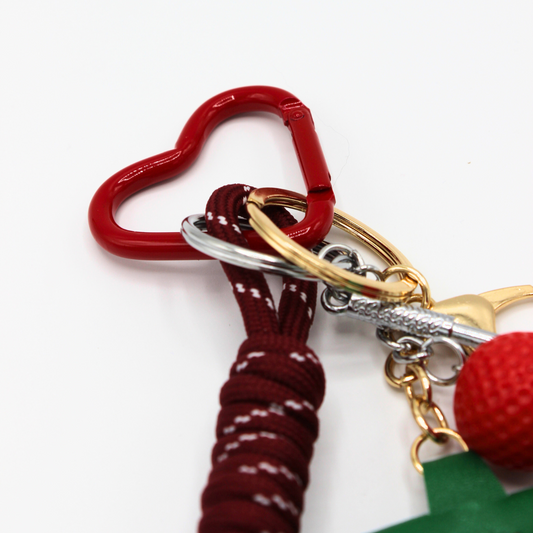 Porte-clés à breloque Fraise