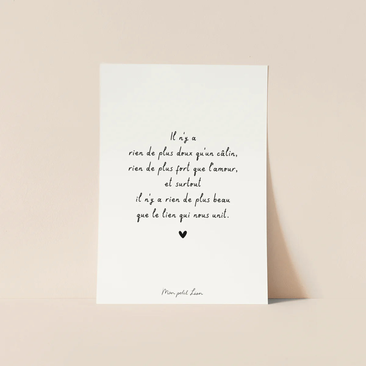 Carte "Le lien qui nous unit"