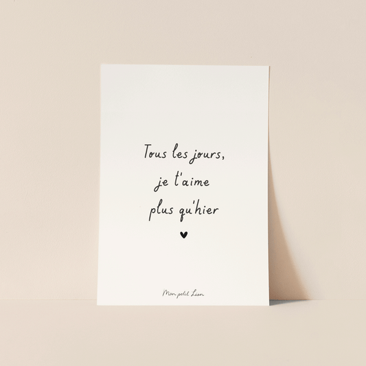 Carte "Tous les jours" A6