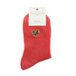 Chaussettes coeur léopard