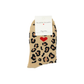 Chaussettes coeur léopard