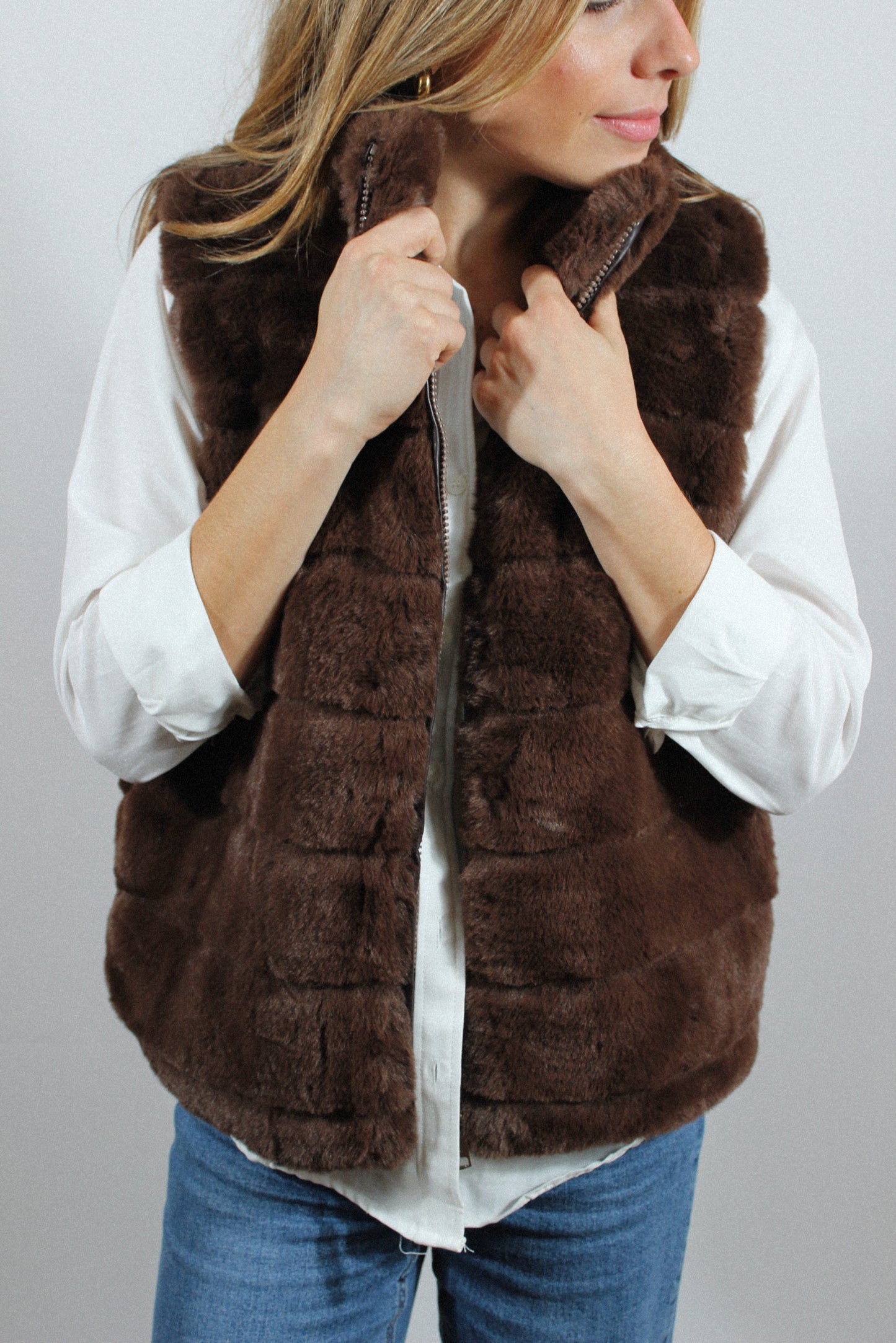 Gilet Edmund marron