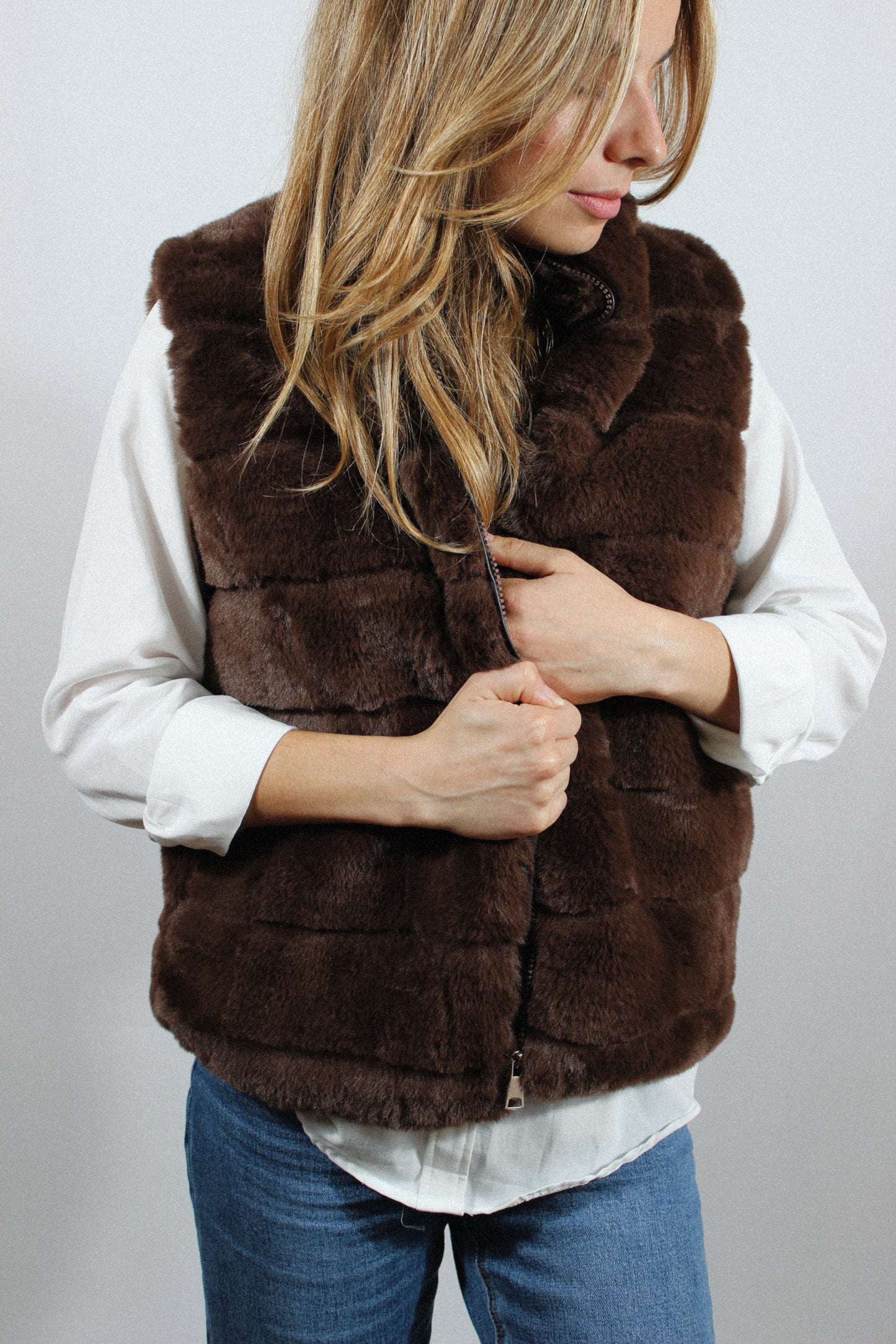 Gilet Edmund marron