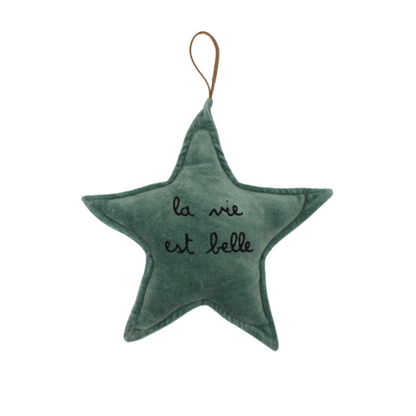 Étoile décorative "La vie est belle"