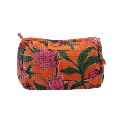 Trousse Flower en velours