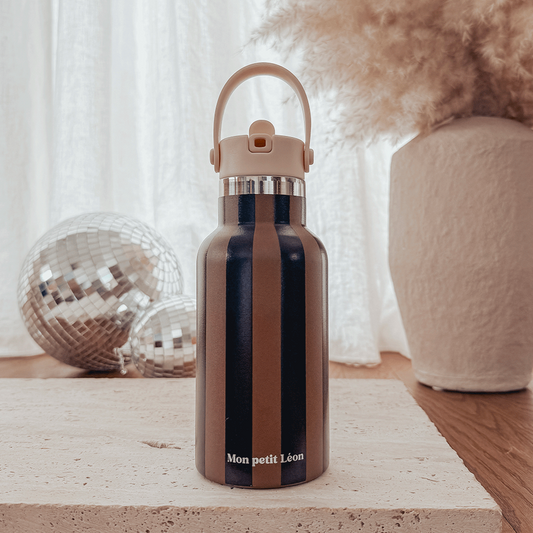Gourde isotherme pour enfant rayée