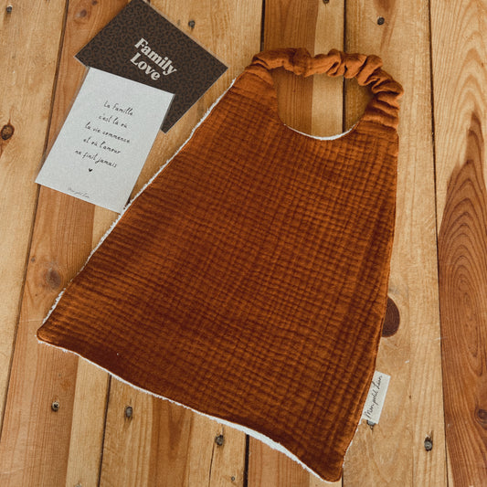 Grand bavoir terracota