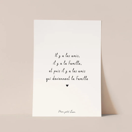 Carte "Il y a les amis" A6