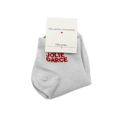 Chaussettes "Jolie garce"
