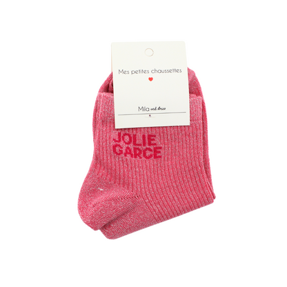 Chaussettes "Jolie garce"